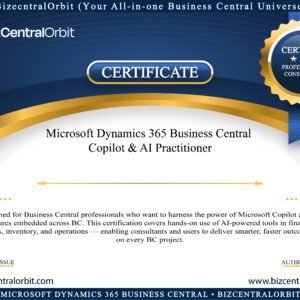 Microsoft Dynamics 365 Business Central — Copilot & AI Practitioner